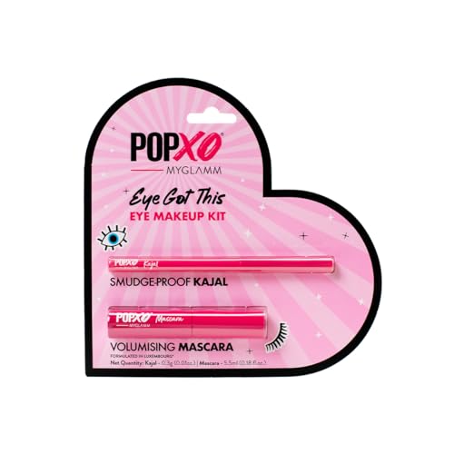 MyGlamm POPxo Eye Got This Kajal & Mascara Kit| Eye Makeup Kit For Rs. 198 @ 56 % MyGlamm POPxo Eye Got This Kajal & Mascara Kit| Eye Makeup Kit For Rs. 198 @ 56 %