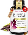 120 Spermidin Kapseln hochdosiert - Spermidin 6mg & 800mg Trans Resveratrol hochdosiert - einzigartige Kombination - 2 Monatsvorrat