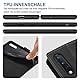 Handyhülle für Samsung Galaxy A50 Hülle mit Schutzfolie, Standfunktion Kartenfach Wallet Premium Leder Schutzhülle A50/A30S Flip Case Cover Stoßfeste Klapphülle A50/A30S 6,4 Zoll (Schwarz)
