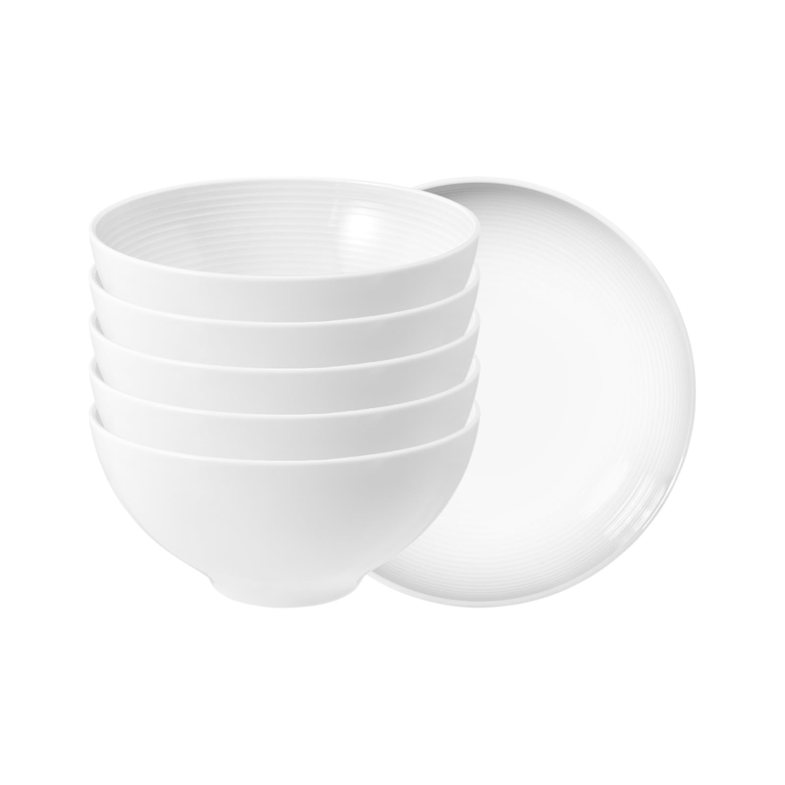 Seltmann Weiden Beat - Set di 6 ciotole per cereali, ø 15,7 cm, in porcellana, colore: Bianco
