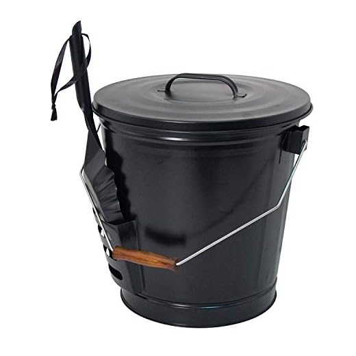 Panacea 15343 Ash Bucket with Shovel, Black