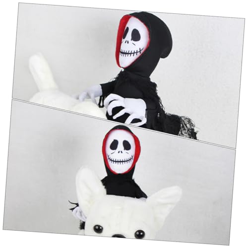 Disfraz capa Halloween para perros y gatos negro S miniatura 7