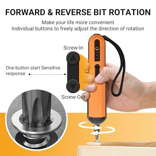 Image of 4V Electric Screwdriver Set, Rechargeable Cordless Electric Screwdriver with LED Light, Electric Screwdriver Set with Aluminum Case, 32 in 1 Screwdriver with 3