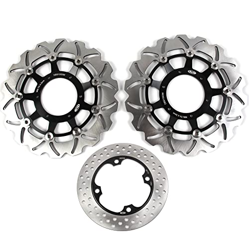 Disques de frein CBR600F SPORT 2001 Arashi haute performance flottants noirs
