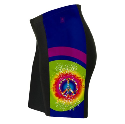 Shorts ciclismo Tie Dye Hippy para hombre miniatura 1