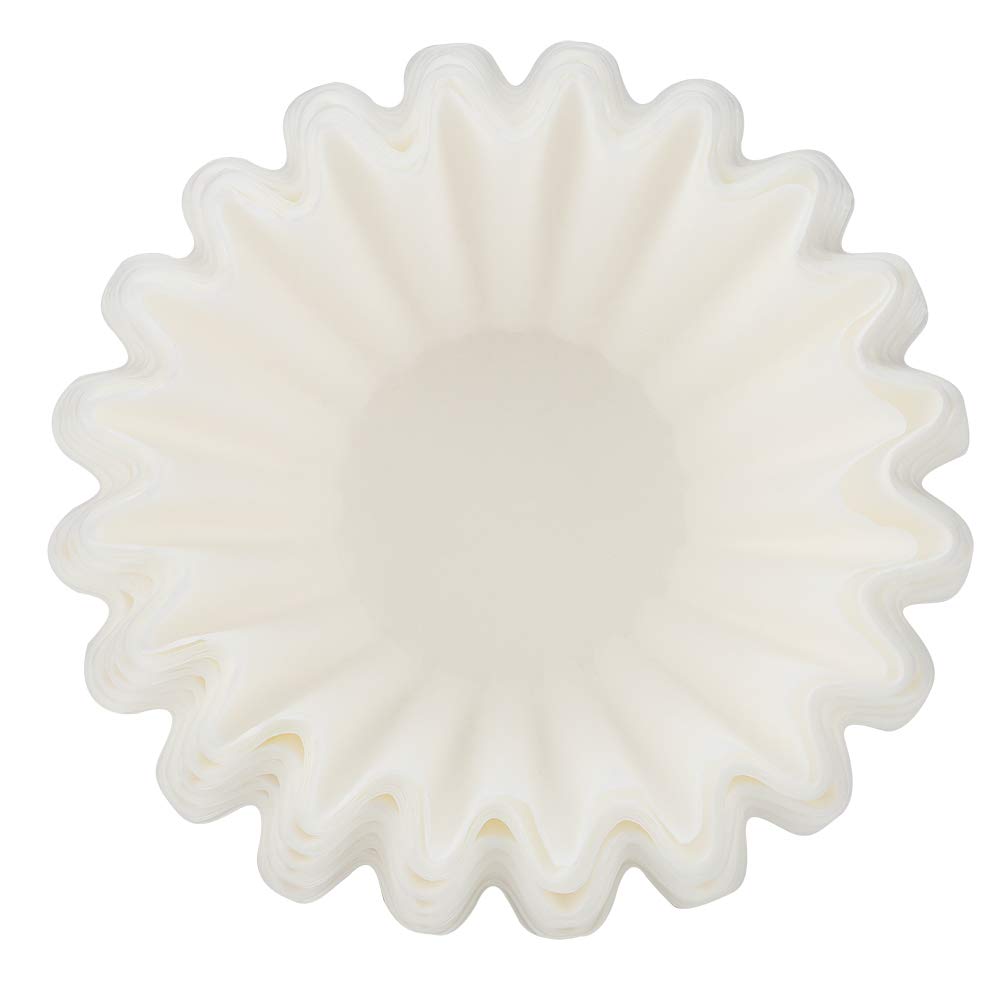 KIMISS 50Pcs Wavy Coffee Filter Paper - Replacement for Cake Cup Coffee Brewing