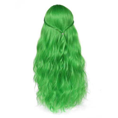 Image of Adequate Synthetic Long Wavy Hippie Princess Wig, Sage Green