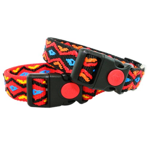 Hundehalsband im Indianer Look 34-54cm/20mm Indian Schwarz