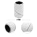 VOCOSTE 100 Pieces 150 Grit Sanding Bands Set with Free Box, Drum Sander Sanding Sleeves for Nail Sanding Tools White