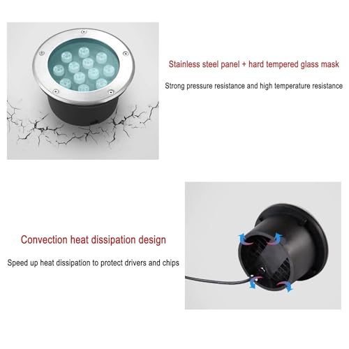 Luces LED exteriores impermeables IP65 redondas de 1W 5