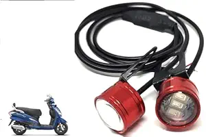 Red Colour 6 Led Strobe Light for Bike | Warning Emergency Police Light | Motorcycle Strobe Light | Compatible with Hero Destini 125