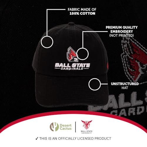 Gorra bordada ajustable para adulto BSU Cardinals miniatura 4