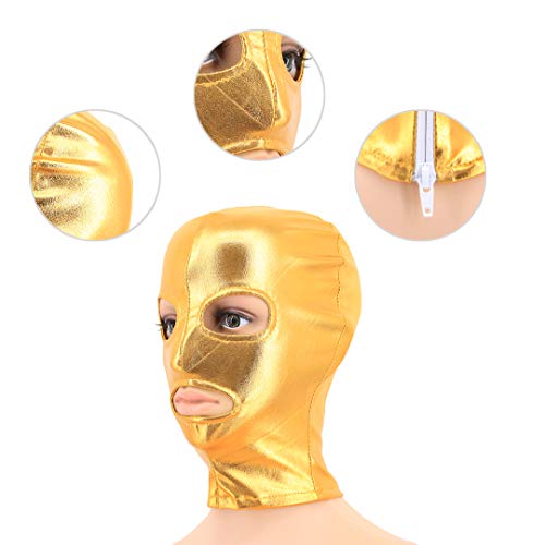 Image of Metallic Cycling Face Neck Mask Hat Ultra Balaclava Hood
