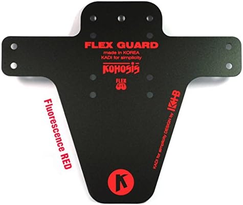 Kohosis MTB Bike Easy Installation Flex Mud Guard, Cycling Fender, Various colors (Red)