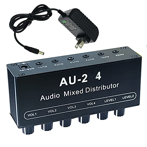 Mixage 2 entrées 4 canaux pour casque audio stéréo portable et compact - 4