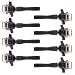 Set of 8 Ignition Coils for BMW E46 E39 X 5 Z8 E36 325 330 328 525i 540i M3 Base 4.4i V8 UF-300 UF354