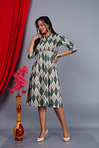 Image of Geometric Printed Stylish Anarkali Kurta for Women