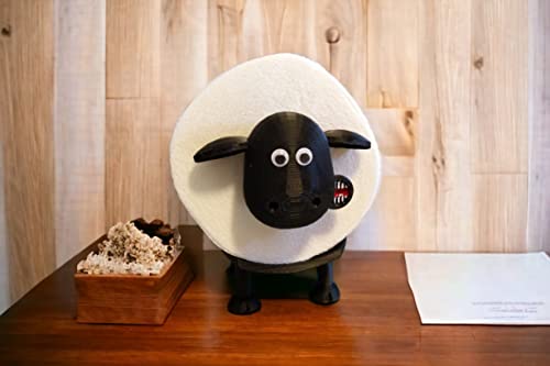 Suporte Decorativo de Papel Higiênico Modelo Shaun Carneiro