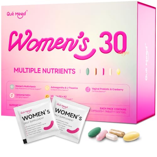 Quit mood Multivitamin for Women 30+ with D3+K2 Probiotics & NR