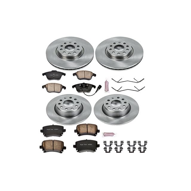Image of PowerStop Z17 Replacement Brake Pad & Rotor Kit Front & Rear KOE2757