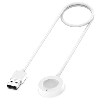 Charger for Fossil Gen 6/5/4/Sport, for Michael Kors Gen 6/5E/ 5/4 Smart Watch Magnetic Charging Cable 1, White