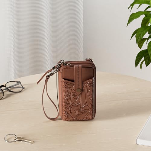 The Sak Silverlake N/S Smartphone Crossbody, Teak Leaf Embossed2