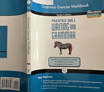 Paperback Prentice Hall Writing and Grammar: Grammar Exercise Workbook, Teacher's Edition, 9780133616507, 0133616509, 2008 Book