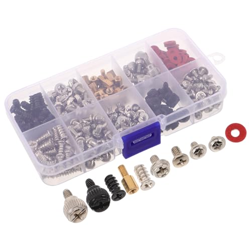 Alipis 360個入り コンピューター修理用ネジ - コンピューターファン交換用ネジ - PCケースハードウェア - PC・ノートパソコンの組み立て・修理用