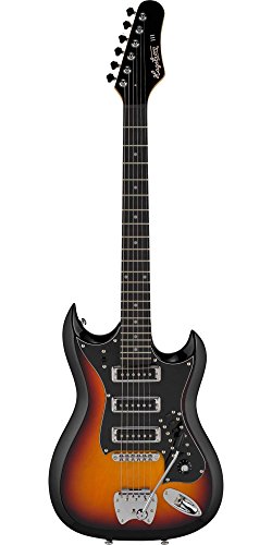 Hagstrom HIII-3SB Guitare électrique 6 cordes avec corps solide Sunburst soleil - Les Beatles, Paul McCartney, John Lennon, RIngo Starr, George Harrison Hagstrom HIII-3SB Guitare électrique 6 cordes avec corps solide Sunburst soleil – Image 3