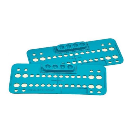 AmeriCan Goods Dental Ortho Bracket Trays 25 Pcs Disposable Trays Holder with 4 Mixing Holes (Turquoise)