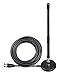 Bingfu 27MHz CB Radio Antenna Soft Whip Magnetic Base BNC & PL259 Male Compatible with Cobra Midland Uniden Maxon President Portable Handheld CB Radio Car Mobile Scanner