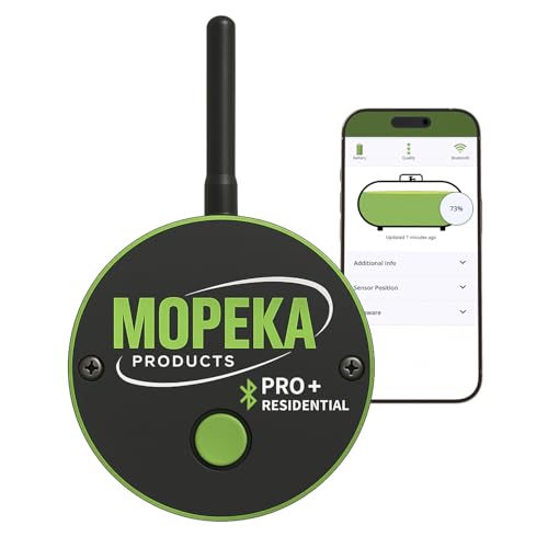 Mopeka PRO+ Long Range Ultrasonic Wireless Propane Tank Monitor For Residential & Commercial Tanks - 1000 ft Range Bluetooth & Magnetic Attachment - Digital Level Indicator For Tanks UpTo 2000 Gallon