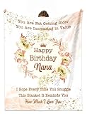 cnnouart Regalos para abuela, regalos para abuela, regalos de cumpleaños para abuela, regalos de cumpleaños de nietos (100 x 130 cm)