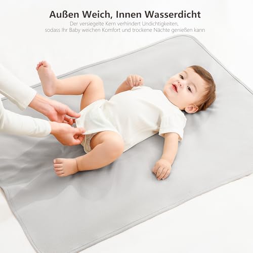 Protège matelas imperméable lavable Susurration lit enfant gris lot de 2