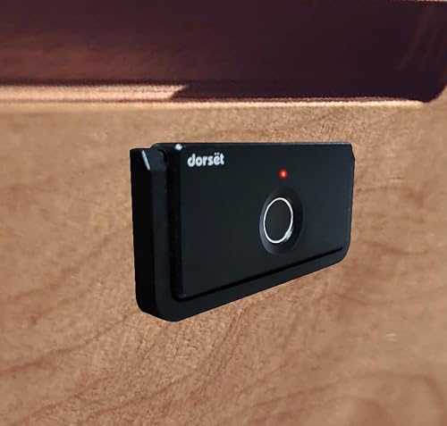 Image of Dorset DG 305 Fingerprint Lock for Drawer & Cabinets | Biometric Lock with 40 Fingerprint Access | Keyless Furniture Drawer Lock | Suitable for Home & Office - Ideal Door Thickness 15-24 mm | Black