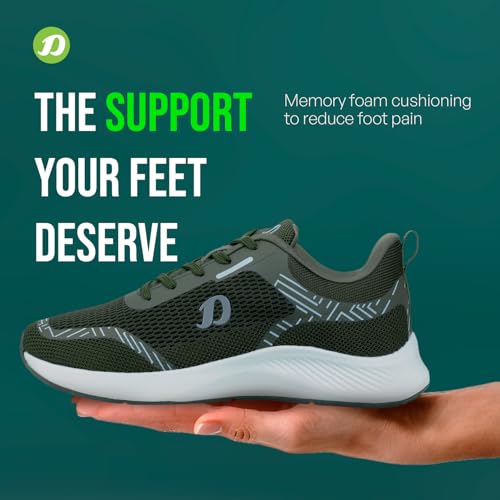Image of DOCTOR EXTRA SOFT Mens Running Shoe with Memory Foam Insole & Ultrasoft Outsole|Sports,Gym,Training,Walking,Jogging,Casual,Athletics|Lightweight|Comfortable|Slipon Sneaker Lace-Up Gents Boys D-2010