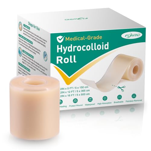 FLYWIND Apósitos Hidrocoloides Rollo 5cmx150cm,...
