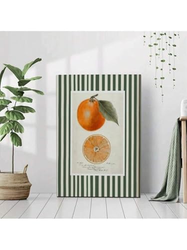 Impression sur toile fruits oranges tableau déco 40 x 60 cm