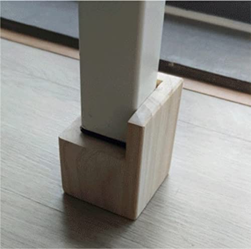 Tsnamay Set Of 4 Bed Risers Furniture Square Risers 3.15 Inches Wooden Solid Wood Original Color For Diy Painting Sofa Couch Chair Table Increase Legs #TOP4