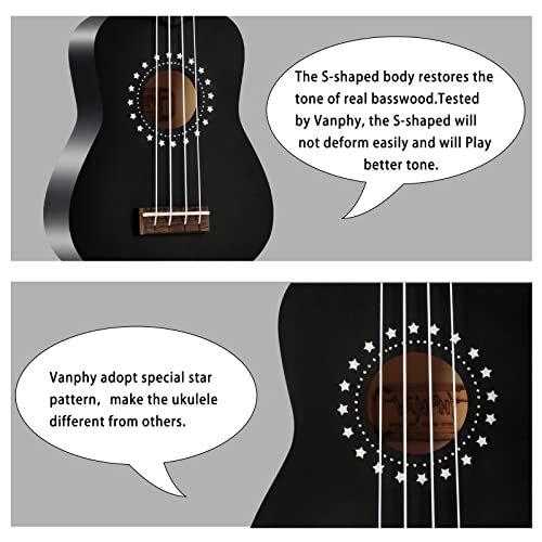soprano ukulele for beginner kids with gig bag 21 inch uke for starter hawaiian soprano ukalalee polishing adults basswood 21 inch uke bundle with strap picks songbook cleaning cloth black