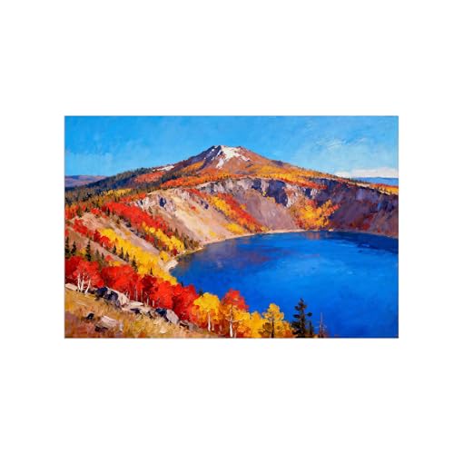 Toile paysage automne impression haute définition moderne 60x90cm
