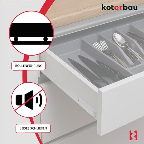 KOTARBAU® Box Slim Schubladen Einzugsdämpfung für Schubladenschienen & Rollschubführungen 149x27 mm Kunststoff Soft Close Schublade Nachrüsten Dämpfer für Schubladen