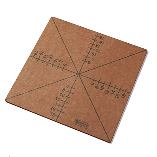 American Metalcraft Square Laminate 4 or 8 Slice Pizza Cutting Board and Guide - 20