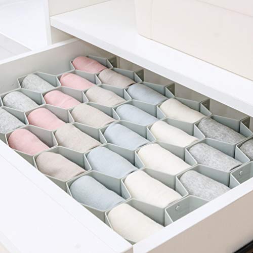 CLISPEED Organizador de Gaveta Favo de Mel para Meias Cuecas Sutiãs Calcinhas Roupas de Bebê Gaveta