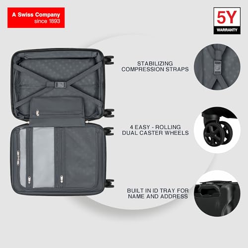 Image of WENGER, Ryon, Hardside Suitcase, Swiss Designed, Travel Luggage Bag for Business & Leisure