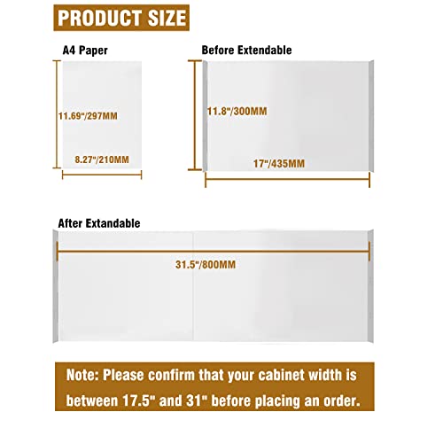 Suzlon LARGE (L:17"~31.5"; W:11.8") Adjustable Closet Storage Shelves thumb #1