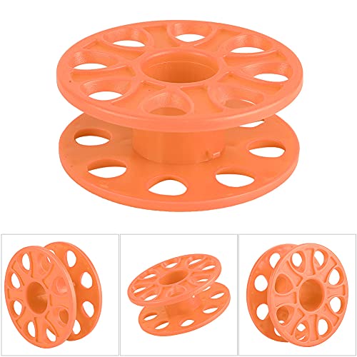 YUYTE Diving Finger Spool, Black Plastic - Lightweight Compact Reel for Underwater Diving (Orange)