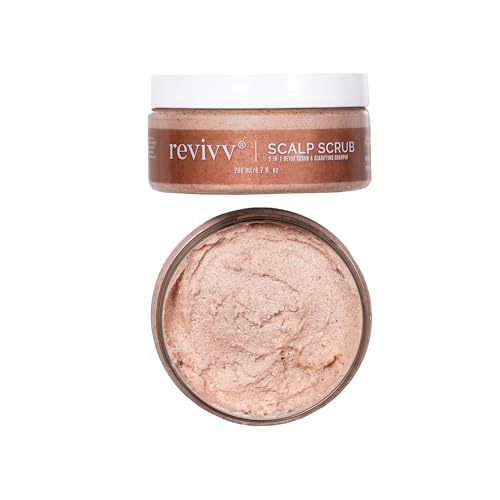 REVIVV Exfoliating Scalp Scrub Shampoo, Himalayan Salt Scrub to C...