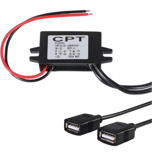 Amazon.co.jp: 車用USB電源ポート デュアル 12V 5V/3A USB電源アダプタ