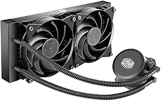 Cooler Master MasterLiquid Lite 240 CPU Liquid Cooler - Dual Dissipation Pump and Dual 120 mm Air Balance Fans